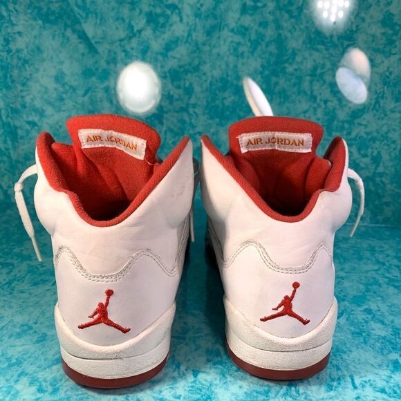 Nike Air Jordan 5 GS 'Fire Red/Sunset - Picture 6 of 7